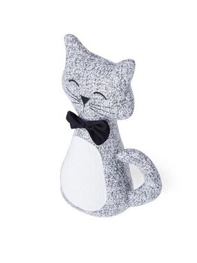 Cat Lover Decorative Plush Doorstop with Bow Tie